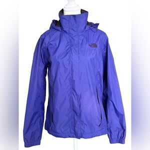 The North Face HyVent Rain Jacket Purple Hooded Shell Women’s Medium